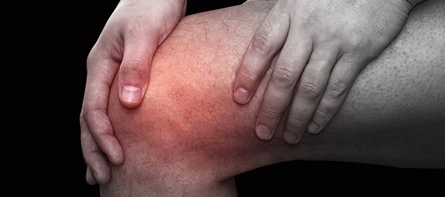 Uždegimas ir diskomfortas kelio metu su gonarthroze